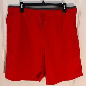 North Face - Men’s L - Burnt Orange pull on shorts. Great condition.